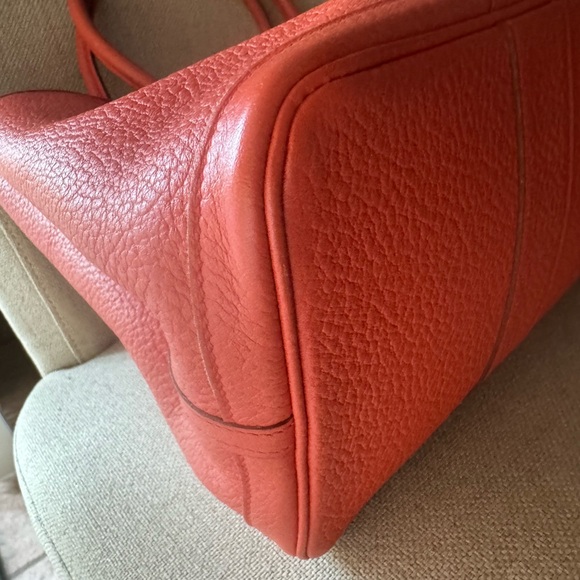 100% Authentic HERMES Garden Party 36 Handbag Orange Color w/ Palladium … - Picture 5 of 10